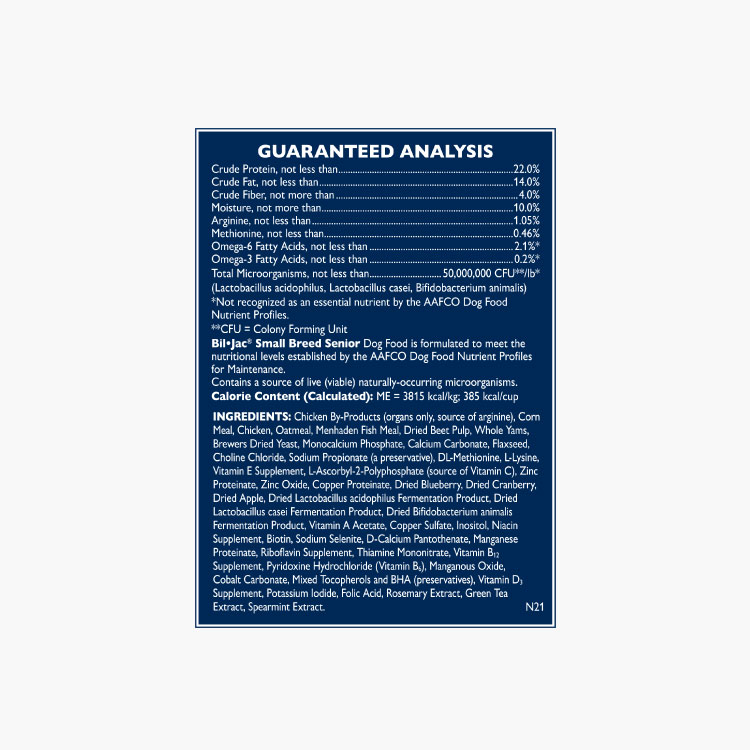 Bil-Jac Senior Raza Pequeña (Perro Adulto Mayor) - Imagen 3