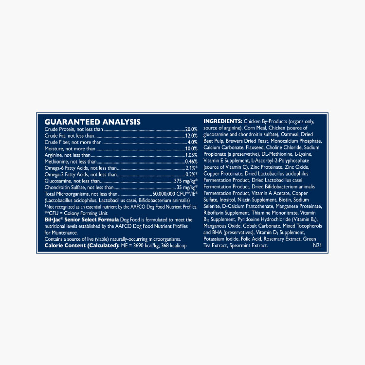 Bil-Jac Senior Select Formula (Perro Adulto Mayor) - Imagen 3