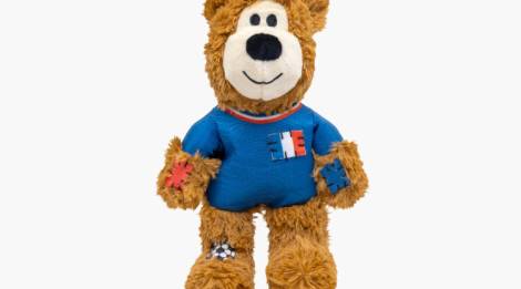 Oso de peluche Wild Knots para perro del Mundial Francia