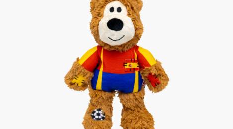 Oso de peluche Wild Knots para perro del Mundial España