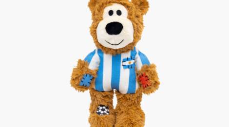 Oso de peluche Wild Knots para perro del Mundial Argentina