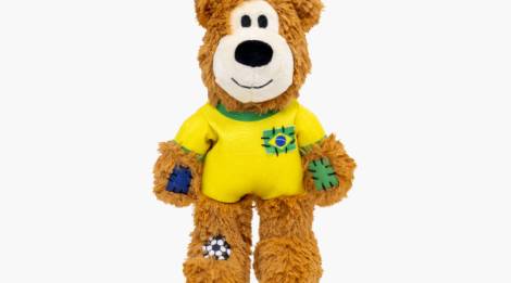 Oso de peluche Wild Knots para perro del Mundial Brasil