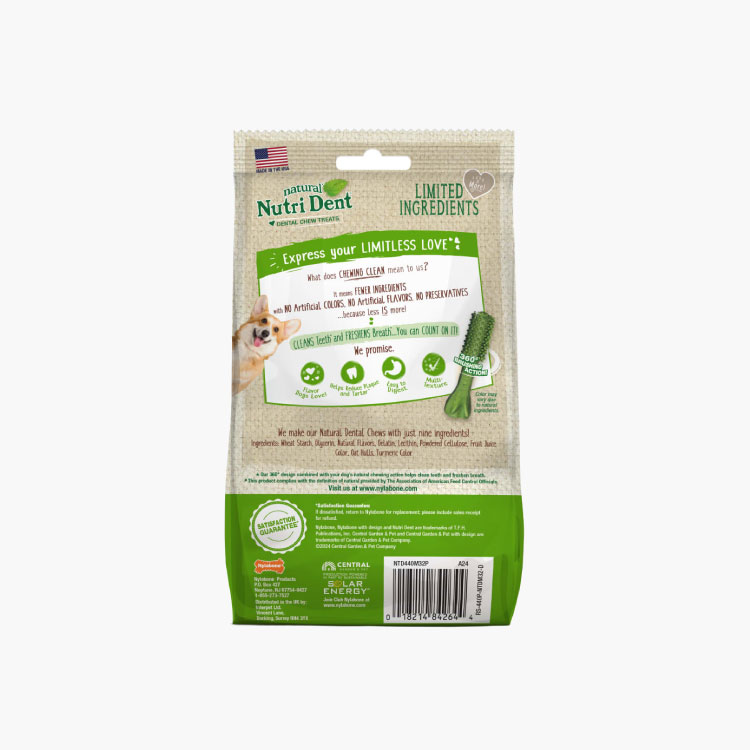 Nutri Dent Premios Dentales Sabor Aliento Fresco para perros Mini - Imagen 3