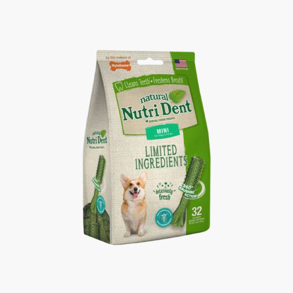 Nutri Dent Premios Dentales Sabor Aliento Fresco para perros Mini
