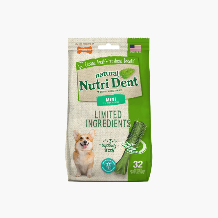 Nutri Dent Premios Dentales Sabor Aliento Fresco para perros Mini - Imagen 2