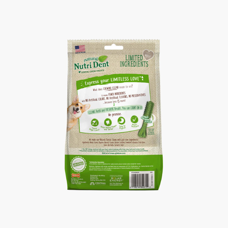 Nutri Dent Premios Dentales Sabor Aliento Fresco para perro Mediano - Imagen 4