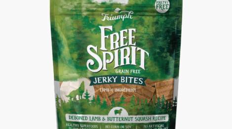 Triumph Free Spirit Jerky Bites Premios para Perro Cordero Deshuesado y Calabaza