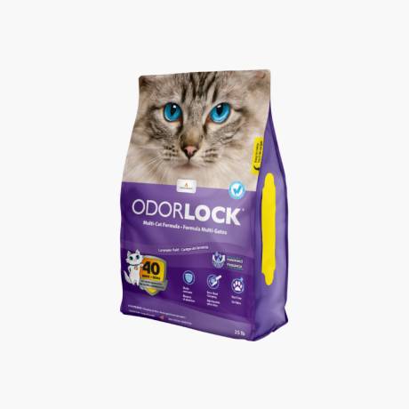 Arena aglutinante de arcilla Odour Lock aroma lavanda para gato